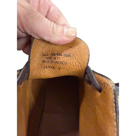 "FRYE" Men's Lace Up Dk. Brown Leather Chukka Boot SZ 8.5 Preppy College Bloque - Picture 5 of 11